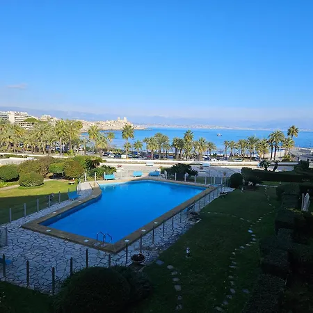 Cap D'Antibes Port Aubernon 3P Vue Mer Piscine Exterior photo